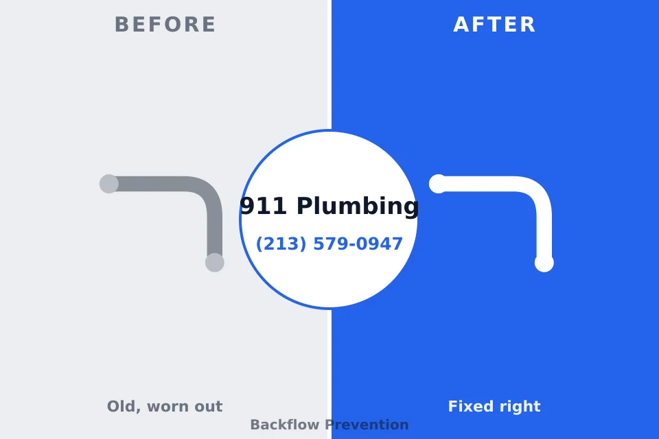 Before and after: plumbing repair Woodworth, OH
